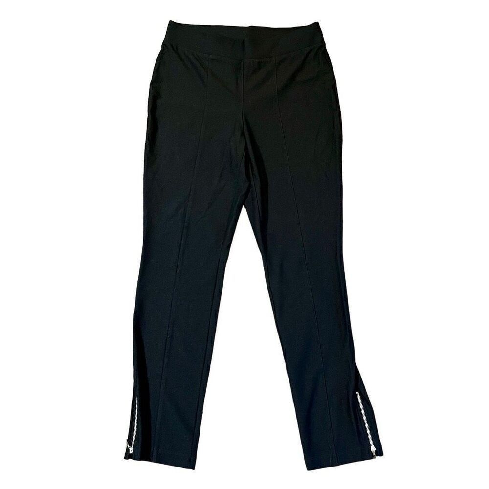 Travelers Collection by Chico’s Ankle Zip Black Pants 0 Small 4
